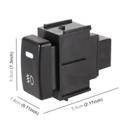 TS-20 Car Fog Light On-Off Button Switch with Cable for Nissan Qashqai 2008-2010