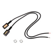 1 Pair DC12V 0.4W 3LEDs SMD-5630 Car / Motorcycle License Plate Light, Cable Length: 27cm (Ice Blue Light)
