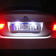 1 Pair DC12V 0.4W 3LEDs SMD-5630 Car / Motorcycle License Plate Light, Cable Length: 27cm (Ice Blue Light)