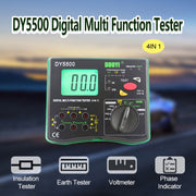 DUOYI DY5500 Car 4 in 1 Digital Multifunction Resistance Tester Insulation Earth Multimeter