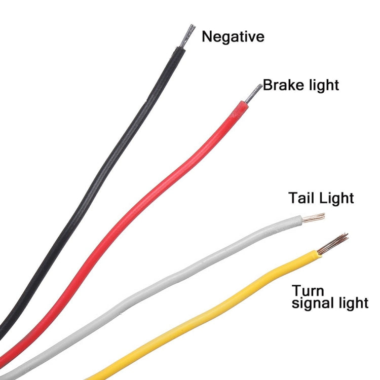 MK-012 20LEDs Dynamic Car Tail Light Signal Lamp Indicator Strobe Flashing Warning Light 12-24V