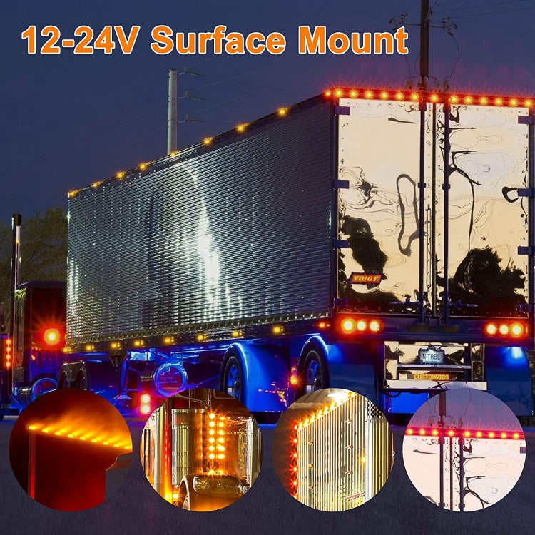 10 PCS MK-019 Car / Truck 6LEDs Side Marker Indicator Lights Bulb Lamp (Red Light)
