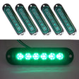 5 PCS MK-093 Car / Truck 6LEDs Side Marker Indicator Lights Bulb Lamp (Green Light) - Clearance Lights by PMC TechLife | Online Shopping South Africa | PMC TechLife | Buy Now Pay Later Mobicred