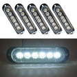 5 PCS MK-093 Car / Truck 6LEDs Side Marker Indicator Lights Bulb Lamp (White Light) - Clearance Lights by PMC TechLife | Online Shopping South Africa | PMC TechLife | Buy Now Pay Later Mobicred