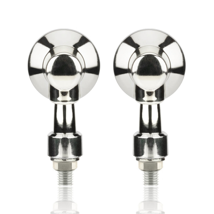 2 PCS PE-ZS101 Motorcycle Turn Signal Light (Silver)