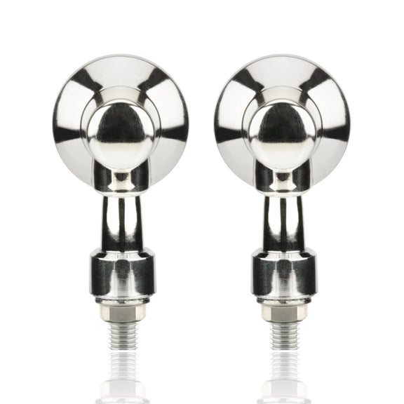 2 PCS PE-ZS101 Motorcycle Turn Signal Light (Silver)