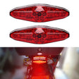 2 PCS KC-WD-NEW-3X Motorcycle LED Brake Light Running Lamp (Red) - Signal Lights by PMC TechLife | Online Shopping South Africa | PMC TechLife | Buy Now Pay Later Mobicred