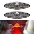2 PCS KC-WD-NEW-3X Motorcycle LED Brake Light Running Lamp (Transparent Black) - Signal Lights by PMC TechLife | Online Shopping South Africa | PMC TechLife | Buy Now Pay Later Mobicred