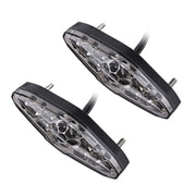 2 PCS KC-WD-NEW-3X Motorcycle LED Brake Light Running Lamp (Transparent Black)