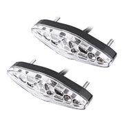 2 PCS KC-WD-NEW-3X Motorcycle LED Brake Light Running Lamp (Transparent)