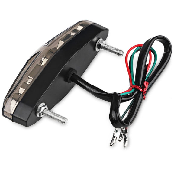 2 PCS KC-WD-NEW-3X Motorcycle LED Brake Light Running Lamp (Red)
