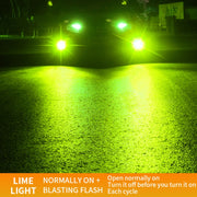 1 Pair 9005 27W / DC12V Car Aluminum Alloy Flashing LED Headlight (Lime Green)