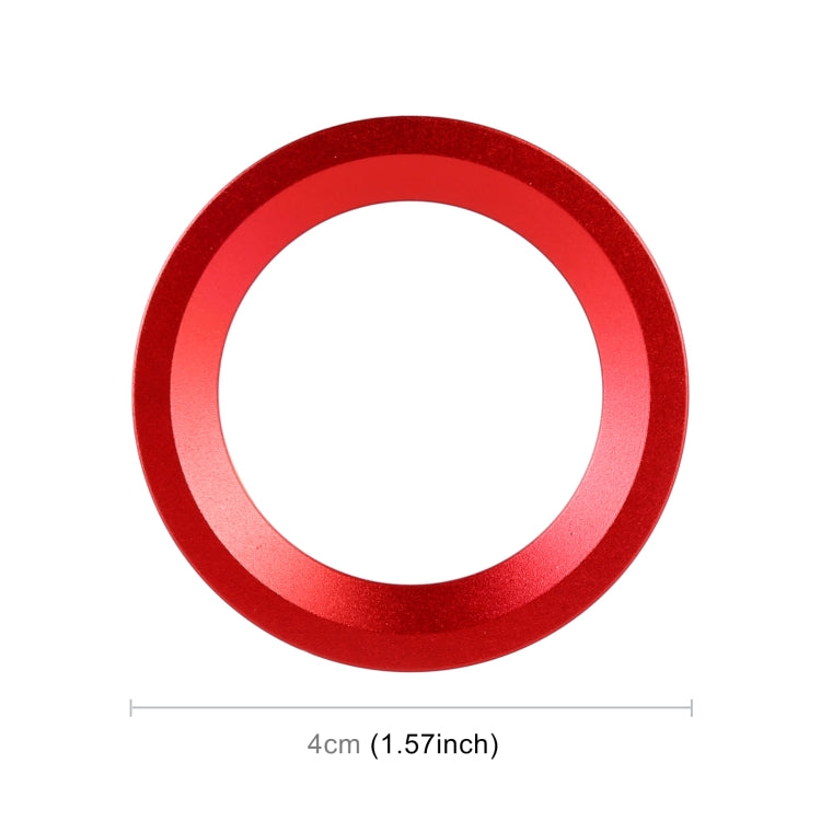 Car Engine Start Key Push Button Ring Trim Sticker for Honda(Red)