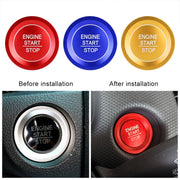 Car Engine Start Key Push Button Ring Trim Sticker for Honda(Red)