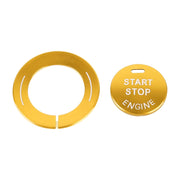 Car Engine Start Key Push Button Ring Trim Sticker for Infiniti (Gold)