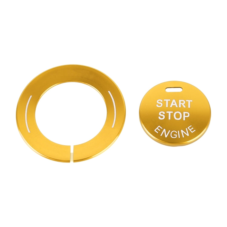 Car Engine Start Key Push Button Ring Trim Sticker for Infiniti (Gold)