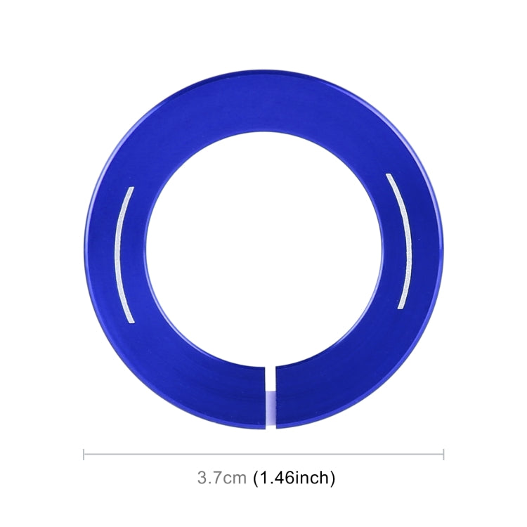 Car Engine Start Key Push Button Ring Trim Sticker for Infiniti (Blue)