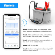 KONNWEI BK100 X431 BST360 Car Bluetooth Battery Tester (Black)