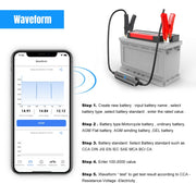 KONNWEI BK100 X431 BST360 Car Bluetooth Battery Tester(Silver)