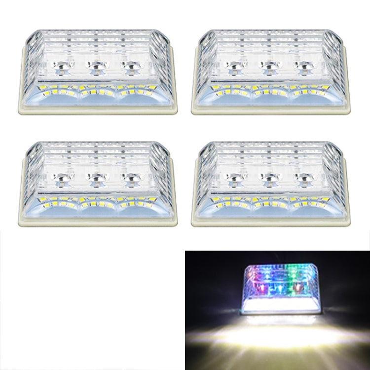 4 PCS ZS-6001 DC24V Car / Truck Side Marker Indicator Lights Bulb Lamp (Colorful Light)