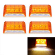 4 PCS ZS-6001 DC24V Car / Truck Side Marker Indicator Lights Bulb Lamp (Yellow Light) - Clearance Lights by PMC TechLife | Online Shopping South Africa | PMC TechLife | Buy Now Pay Later Mobicred