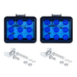 2 PCS ZS-7013 3 inch 9LEDs Strobe Waterproof Car / Truck Warning Light (Blue Light) - Warning Lights by PMC TechLife | Online Shopping South Africa | PMC TechLife | Buy Now Pay Later Mobicred