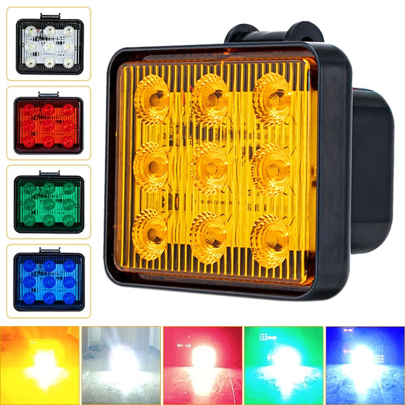2 PCS ZS-7013 3 inch 9LEDs Strobe Water-resistant Car / Truck Warning Light (Red Light)