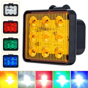 2 PCS ZS-7013 3 inch 9LEDs Strobe Water-resistant Car / Truck Warning Light (White Light)