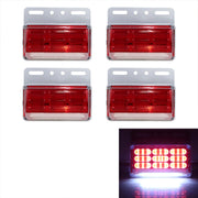 4 PCS ZS-9001 DC24V 9D Water-resistant Car / Truck Side Marker Indicator Lights Bulb Lamp (Red Light)