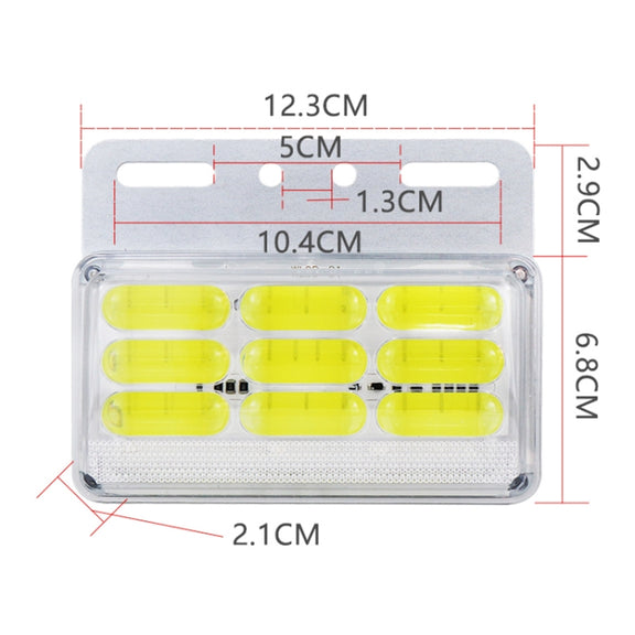 4 PCS ZS-9001 DC24V 9D Water-resistant Car / Truck Side Marker Indicator Lights Bulb Lamp (Blue Light)