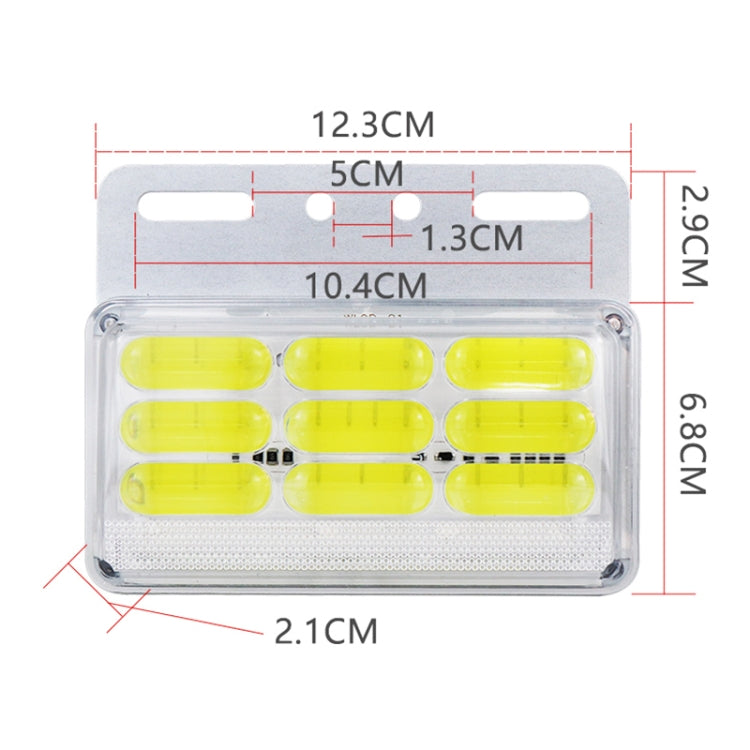 4 PCS ZS-9001 DC24V 9D Water-resistant Car / Truck Side Marker Indicator Lights Bulb Lamp (White Light)