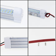 2 PCS ZS-3332 12-85V High Bright 72LEDs RV Dome Light Cabin Light Bar