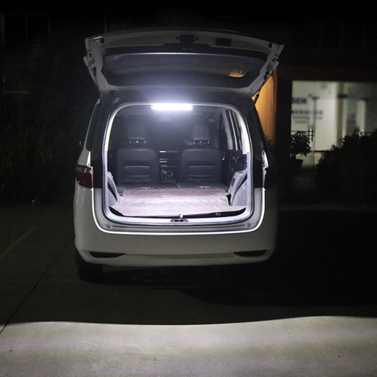2 PCS ZS-3333 Side Switch Type 12-80V High Bright 108LEDs Car Dome Light Cabin Light Bar