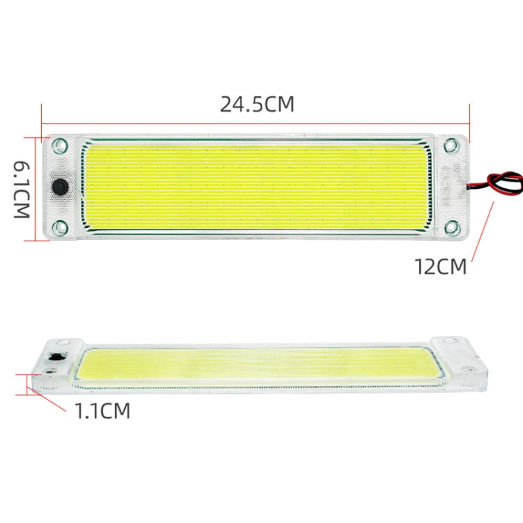 2 PCS ZS-3346 DC24V High Bright 105 COB Lamp Beads Car Dome Light Cabin Light Bar
