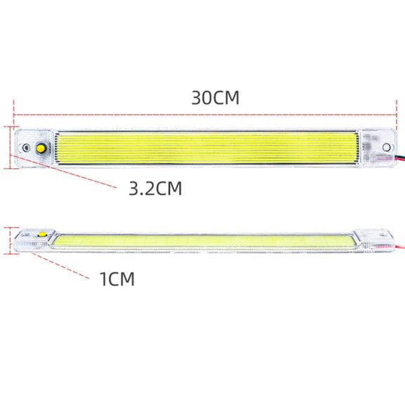 2 PCS ZS-3348 DC12-24V High Bright 84 COB Lamp Beads Car Dome Light Cabin Light Bar