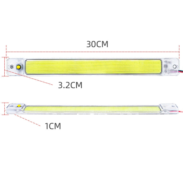 2 PCS ZS-3348 DC12-24V High Bright 84 COB Lamp Beads Car Dome Light Cabin Light Bar
