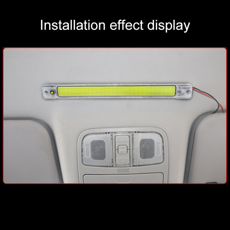 2 PCS ZS-3348 DC12-24V High Bright 84 COB Lamp Beads Car Dome Light Cabin Light Bar