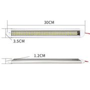2 PCS ZS-3385 DC12-85V High Bright 120LEDs Lamp Beads Car Dome Light Cabin Light Bar