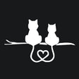 20 PCS Car Body Bumper Cat Vinyl Decal Window Sticker, Size: 17.8x10.8cm (White) - Decorative Sticker by PMC TechLife | Online Shopping South Africa | PMC TechLife | Buy Now Pay Later Mobicred