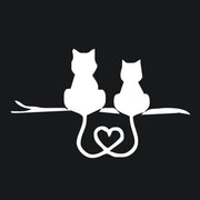 20 PCS Car Body Bumper Cat Vinyl Decal Window Sticker, Size: 17.8x10.8cm (White)