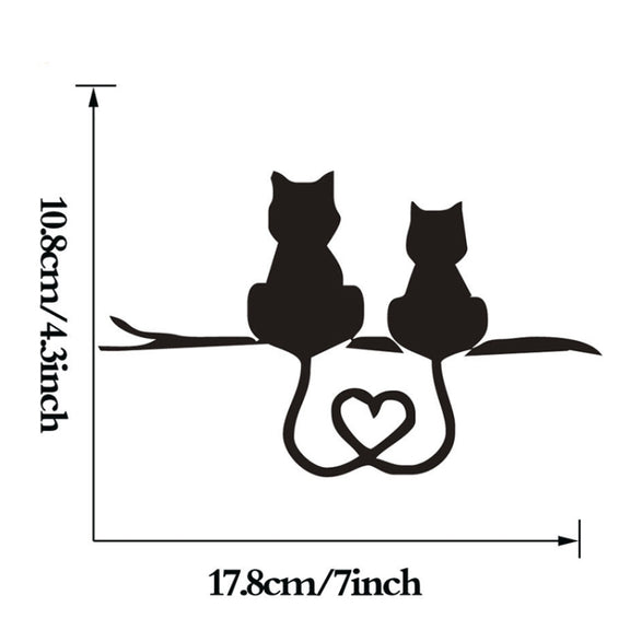 20 PCS Car Body Bumper Cat Vinyl Decal Window Sticker, Size: 17.8x10.8cm (White)