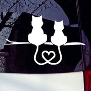 20 PCS Car Body Bumper Cat Vinyl Decal Window Sticker, Size: 17.8x10.8cm (White)