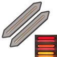 2 PCS Heavy Truck 100LED Two-color Running Water Light Guide Brake Steering Tail Rear Bumper Light - Warning Lights by PMC TechLife | Online Shopping South Africa | PMC TechLife | Buy Now Pay Later Mobicred
