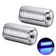 2 PCS MK-027 Ship / Yacht 10-30V 27LEDs Waterproof Stainless Steel Underwater Light(Blue Light) - Marine Accessories & Parts by PMC TechLife | Online Shopping South Africa | PMC TechLife | Buy Now Pay Later Mobicred