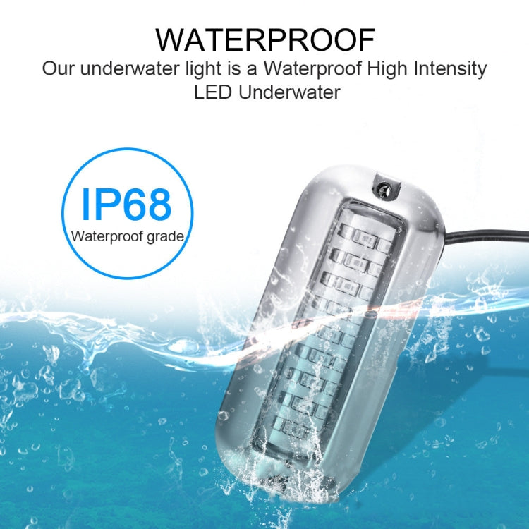 2 PCS MK-027 Ship / Yacht 10-30V 27LEDs Water-resistant Stainless Steel Underwater Light(Blue Light)