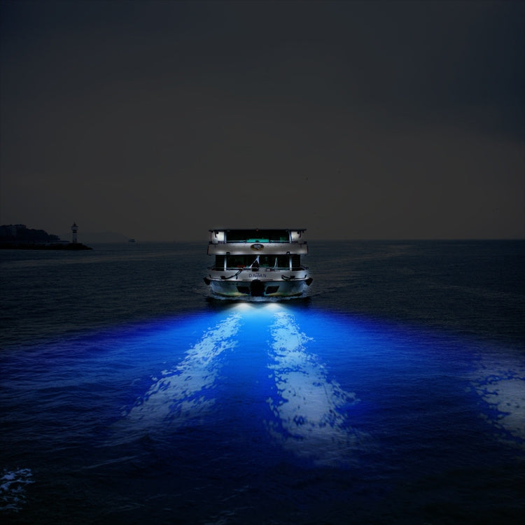 2 PCS MK-027 Ship / Yacht 10-30V 27LEDs Water-resistant Stainless Steel Underwater Light(Blue Light)
