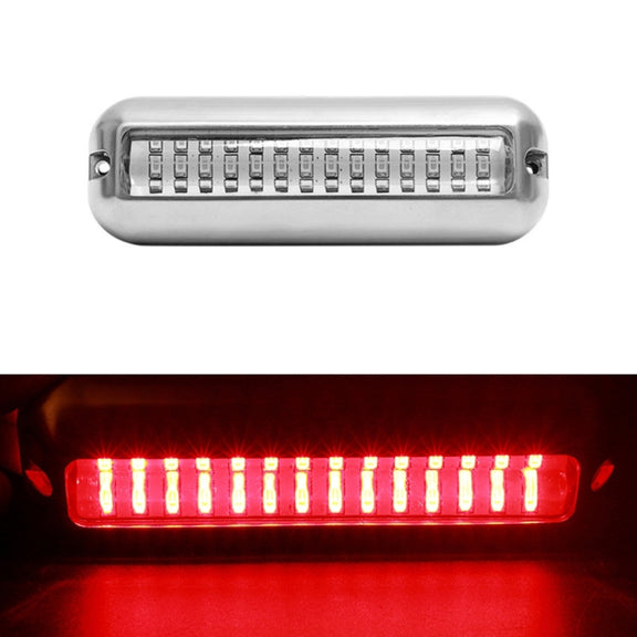 MK-042 Ship / Yacht 10-30V 42LEDs Water-resistant Stainless Steel Underwater Light (Red Light)