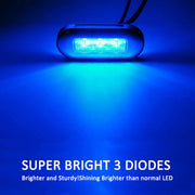 MK-056 Ship / Yacht 3 inch 12V LED Water-resistant Stainless Steel Underwater Light (Blue Light)