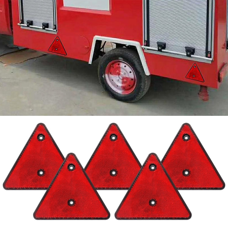 5 PCS MK-292 Trucks Trailers RV IP67 Water-resistant Triangular Red Reflector