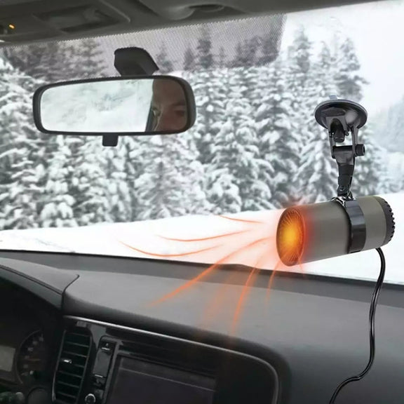 Car High-Power Cylinder Heater 12V Defogging Defroster with Holder